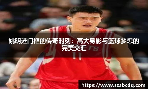姚明进门框的传奇时刻：高大身影与篮球梦想的完美交汇